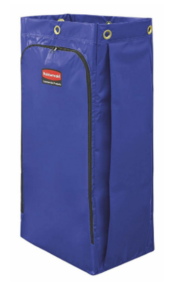 Rubbermaid Vinyl Bags For Triple Recycling Cart Blue  (Case of 4)