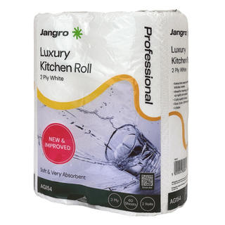 Jangro Kitchen Roll White 2 Ply (Pack Of 2)