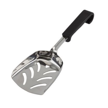 Genware Plastic Handle Chip Scoop Black