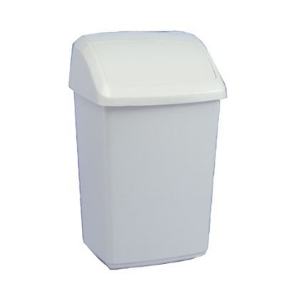 Swing Top Bin 50ltr Cream