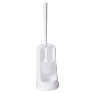 Toilet Brush & Holder Semi-Closed White