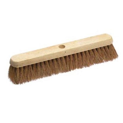 Complete Natural Industrial Coco Soft Broom 18" (Handle Included)