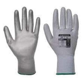 Pu Palm Glove Grey Size 10/XL