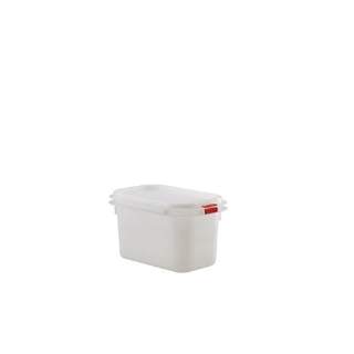 Genware Polypropylene Gastronorm Container GN 1/9 100mm 1.1ltr