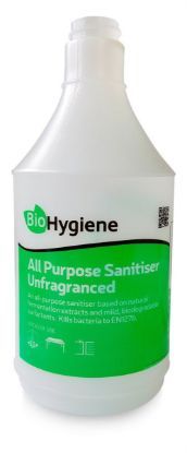 Bio Hygiene Unfragranced Sanitiser Empty Trigger Bottle 750ml