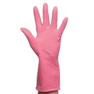 Household Gloves Pink Medium (Single)
