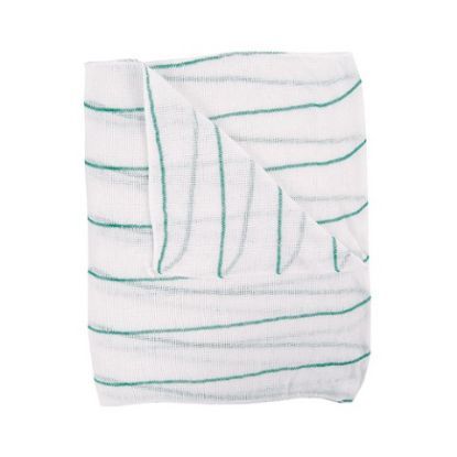 Jangro Green Stripe Dishcloth 12x16" (Pack of 10)