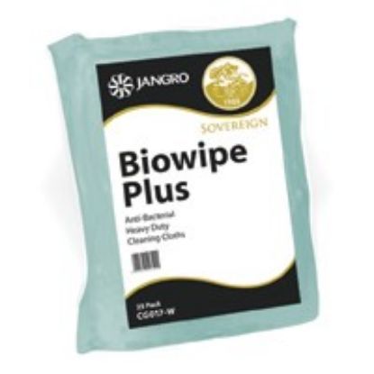 Jangro Premium Biowipe Plus 50x36cm Green (Pack Of 25)