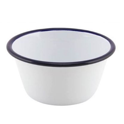 Enamel Deep Pie Dish Round 12cm
