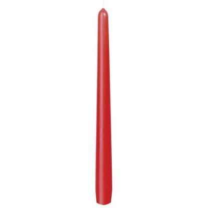 Taper Candle 10" Red 7.5hr (100)