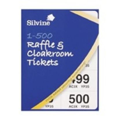 Silvine Cloakroom Ticket 1-500 