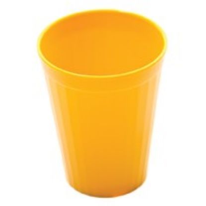 Polycarb Fluted Tumbler 7oz Yellow (12)