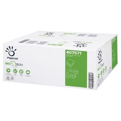 Bio Tech Interfolded Toilet Paper 224 Sheet White 2 Ply Pure  (Case of 40)