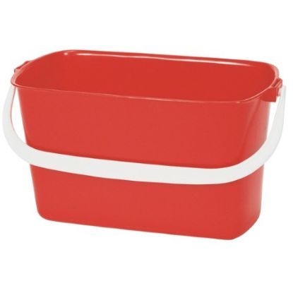 Oblong Bucket 9ltr Red