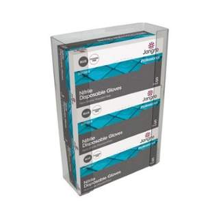 Triple Glove Box Holder 266x99x392mm Transparent Plastic