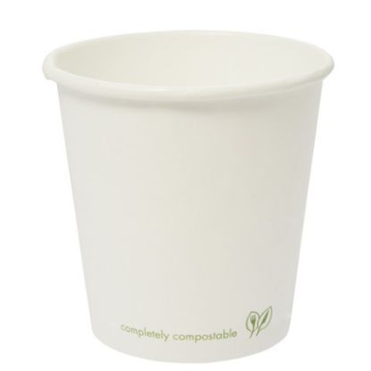 Kraft Single Wall Hot Cup 4oz White (Pack Of 50)