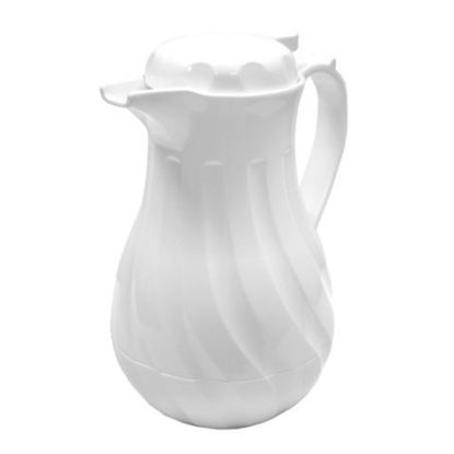 Coffee Server Swirl 40oz White