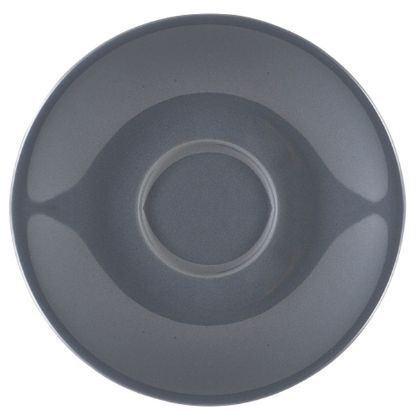 Genware Porcelain Grey Saucer 16cm (6)