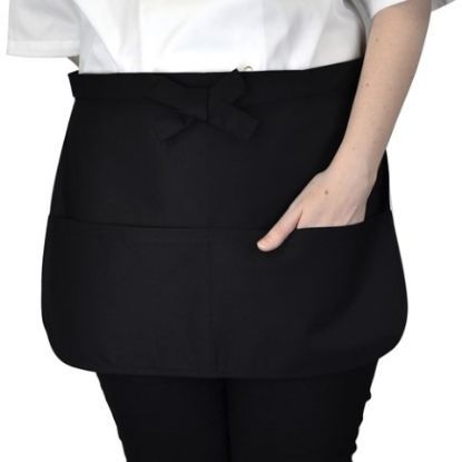 Bistro Apron With Pocket Black