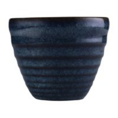 Churchill  Bit On The Side Ripple Dip Pot 4oz Sapphire (Case Of 12)