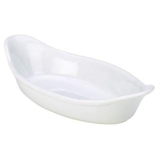 Genware Porcelain Oval Eared Dish 32cm White