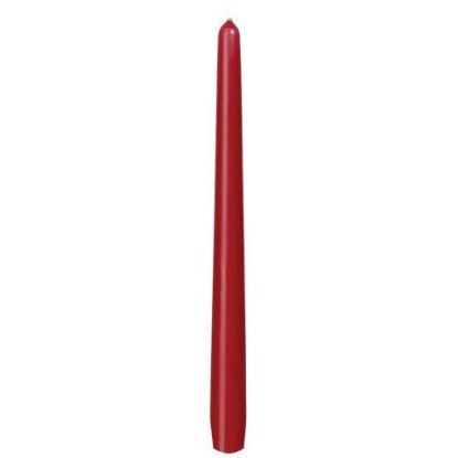 Taper Candle 10" Wine Red 7.5hr (100)