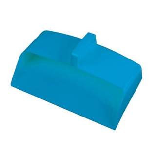 Wide Enclosed Plastic Dustpan 12" Blue