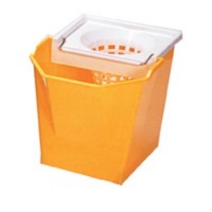 Bulldog Mop Bucket C/W Handle Sieve & Grid 6lltr Yellow