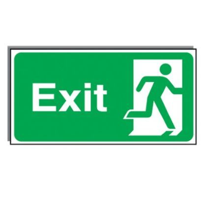 Jangro Final Fire Exit Man Running Right Rigid 150x300mm