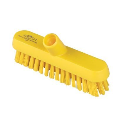 Very Stiff Deck Scrub 230mm Yellow *p