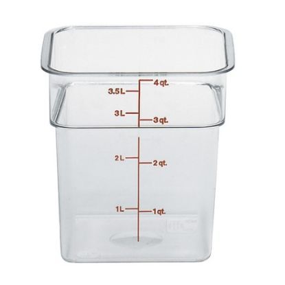 Cambro Camsquares 4qt 3.8ltr Polycarb Food Storage Container 185x185x187 *p