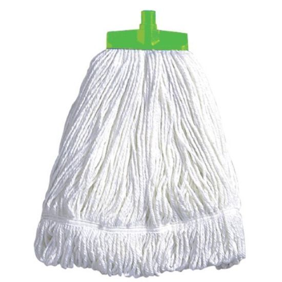Flat Loop Cotton Mophead 16oz Green