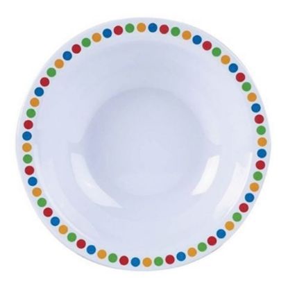 Childrens Melamine Bowl 16cm Coloured Circles