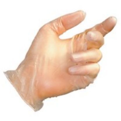 Vinyl Gloves Powdered Clear Size XL (Pack Of 100)