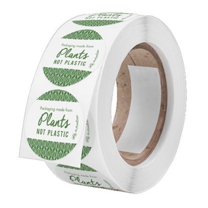 Vegware Compostable Sticker 45mm Round (Case of 1000)