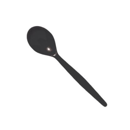 Polycarb Dessert Spoon Black (12)