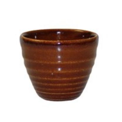 Churchill Bit On The Side Ripple Dip Pot 2oz Cinnamon (Case Of 12)