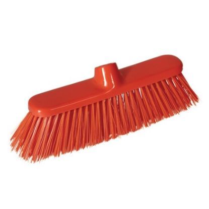 Deluxe Stiff Broom Red 