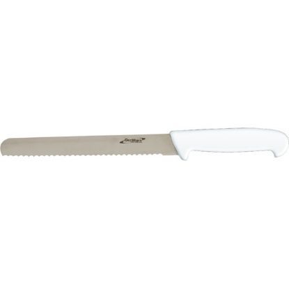 Serrated Edge Bread Knife 8" White
