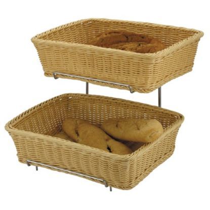 Rectangular Basket 2 Piece Set Including Stand