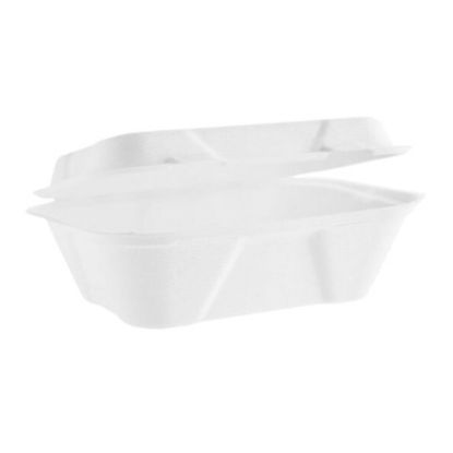 Bagasse Clamshell Food Box 178x127mm (Pack Of 125)