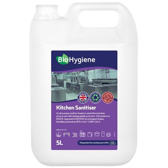 Bio Hygiene Kitchen Sanitiser Concentrated 5ltr 