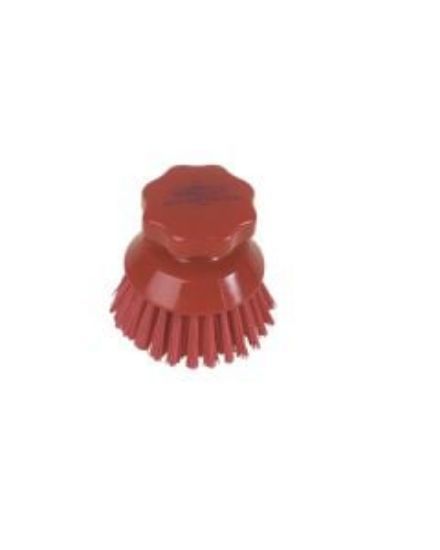 Hygiene Round Hand Scrubbing Brush Red