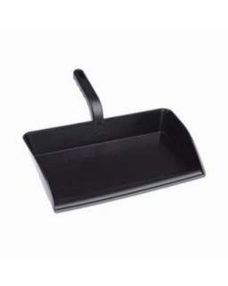 Open Plastic Dustpan 300mm Black
