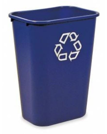 Rubbermaid Deskside Recycling Bin 39 Litre - Blue