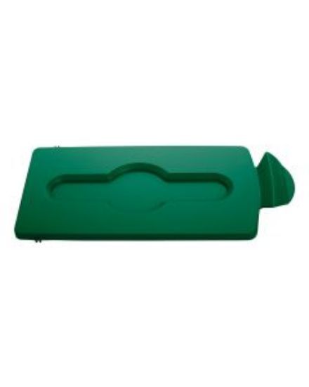 Rubbermaid Slim Jim Recycling Centre - Closed Lid - Green