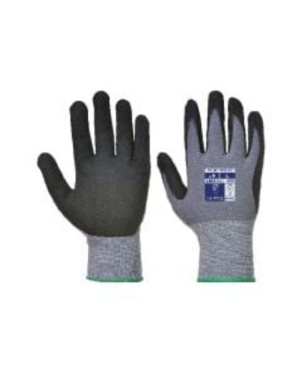 Dermiflex Glove Pu/Nitrile Foam Black Size 9/L