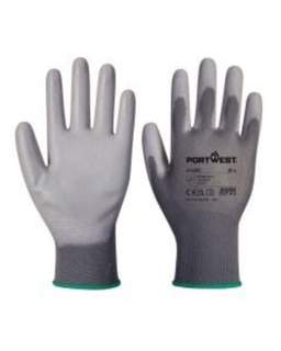 Pu Palm Glove Grey Size 8/M
