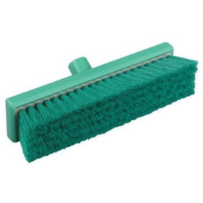 Hygiene Flat Sweeping Broom Soft 300mm Green