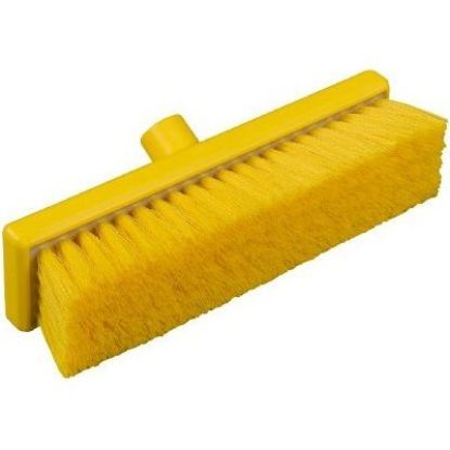 Hygiene Flat Sweeping Broom Soft 300mm Yellow